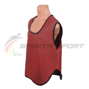 Купить Манишка футбольная односторонняя Spektr Sport красная, р.36-40 в Инсаре 